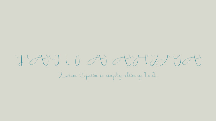 FANTA AHDYA Font