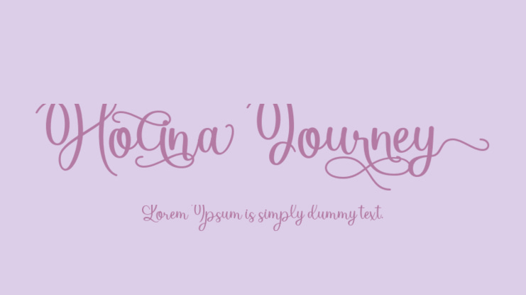 Holina Journey Font