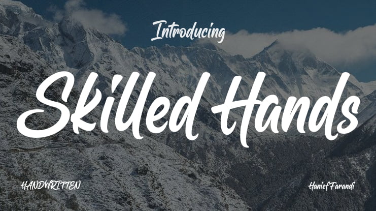Skilled Hands Font