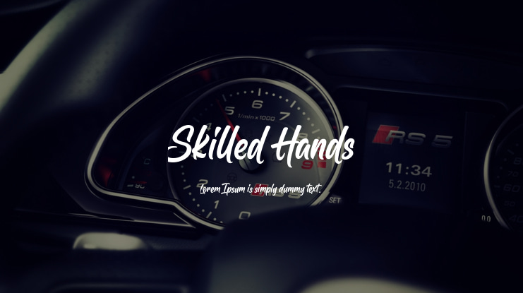 Skilled Hands Font