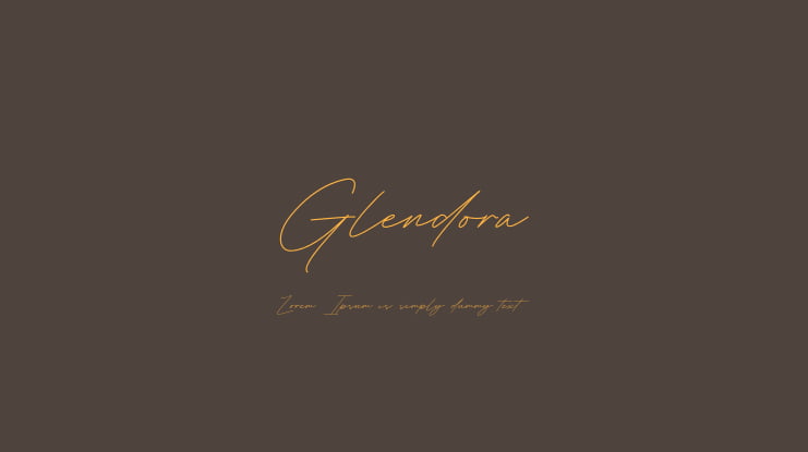 Glendora Font