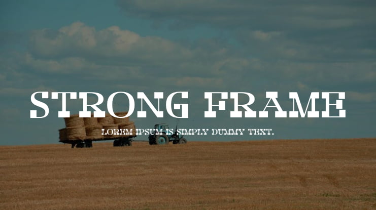 Strong Frame Font