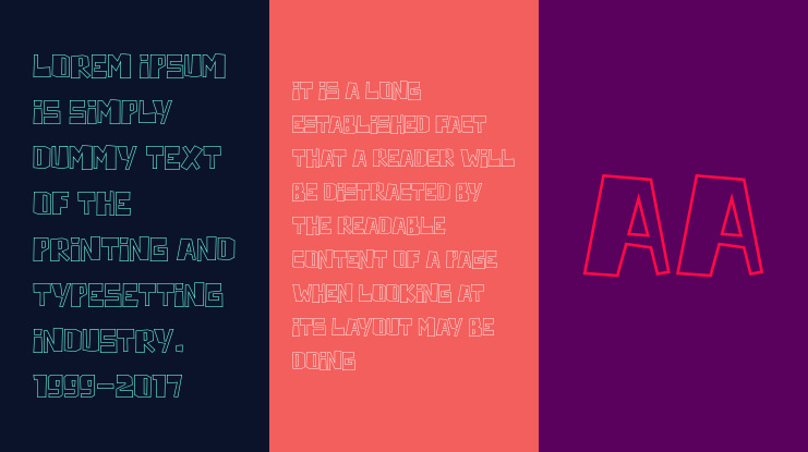 Horizone Outline Font Family
