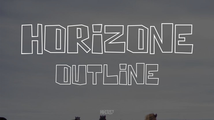 Horizone Outline Font Family