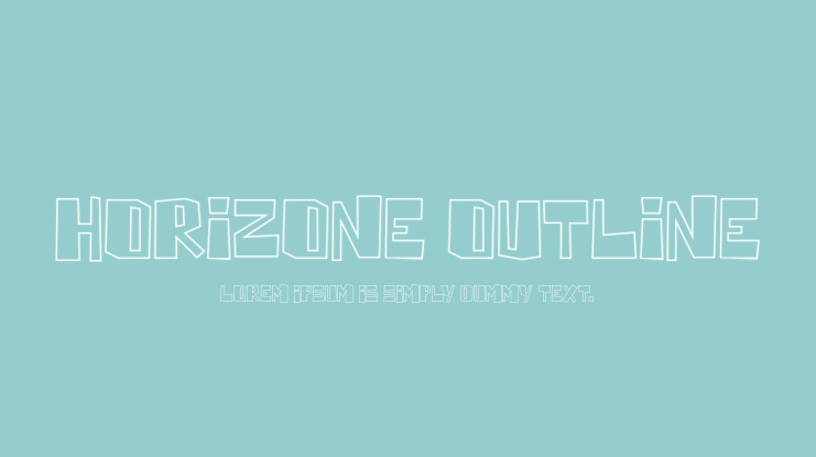 Horizone Outline Font Family