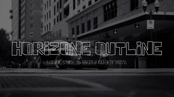 Horizone Outline Font Family