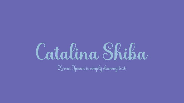 Catalina Shiba Font