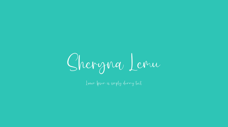 Sheryna Lemu Font