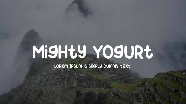 Mighty Yogurt Font