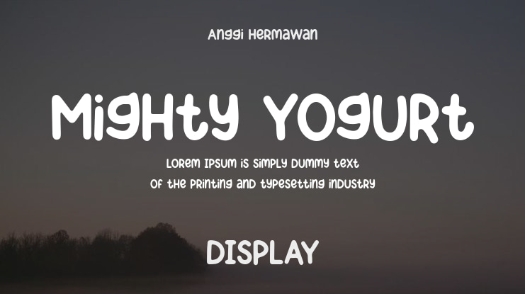 Mighty Yogurt Font