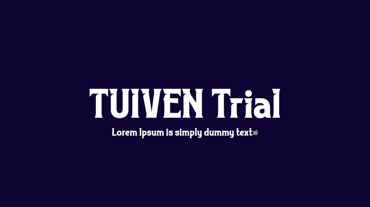 TUIVEN Trial Font