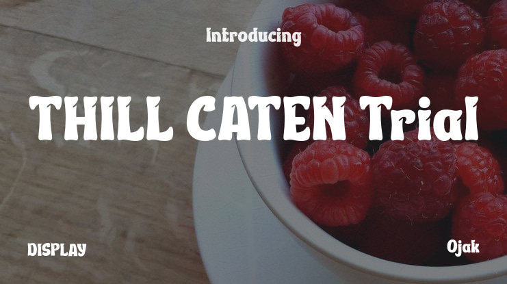 THILL CATEN Trial Font