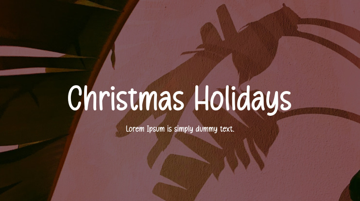 Christmas Holidays Font