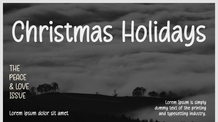 Christmas Holidays Font