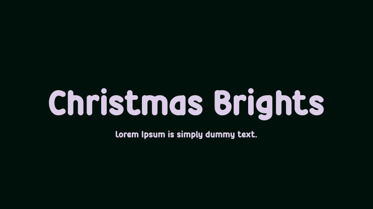 Christmas Brights Font