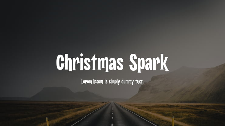 Christmas Spark Font