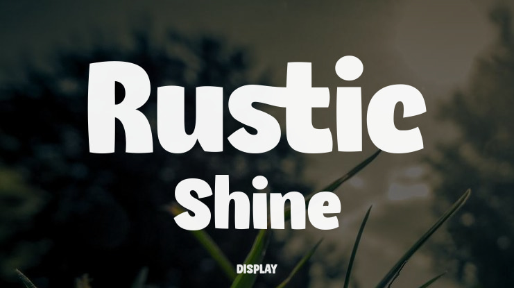 Rustic Shine Font