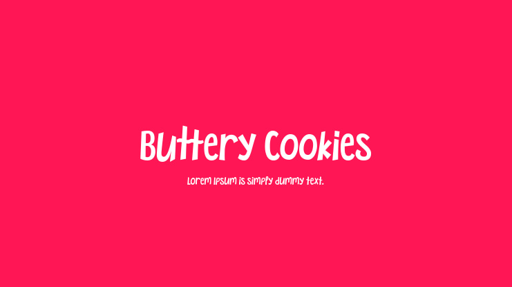 Buttery Cookies Font
