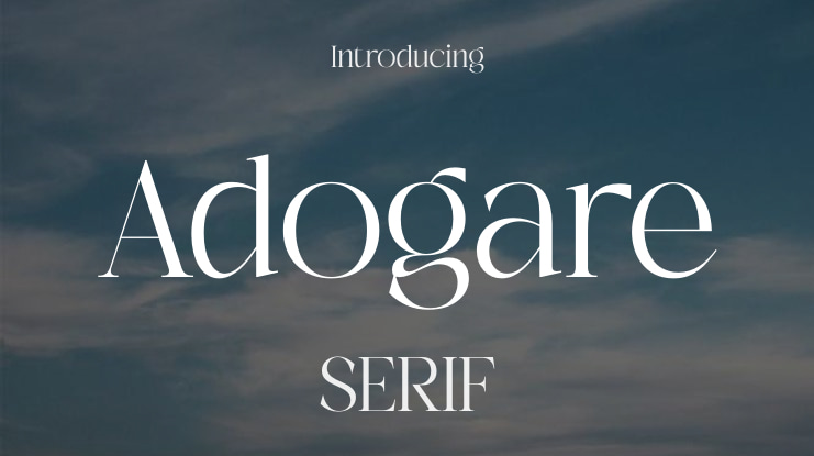 Adogare Font