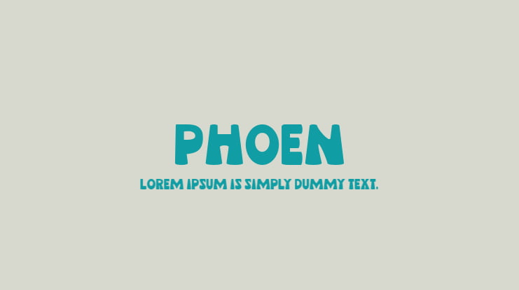 PHOEN Font
