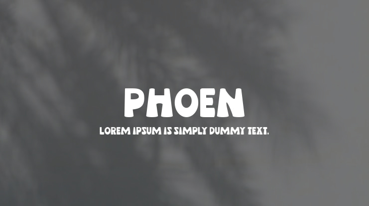 PHOEN Font