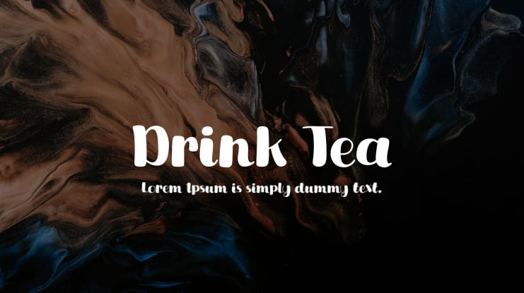 Drink Tea Font