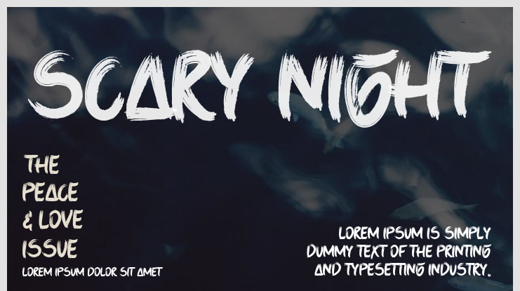 Scary Night Font