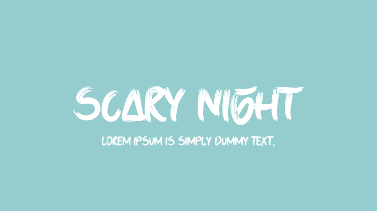 Scary Night Font