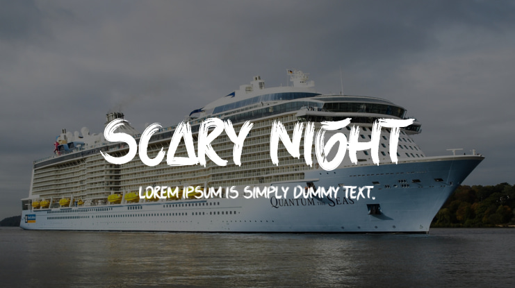 Scary Night Font