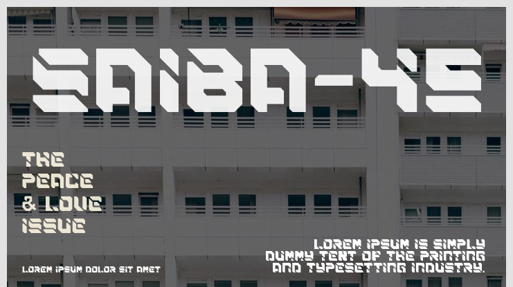 SAIBA-45 Font Family