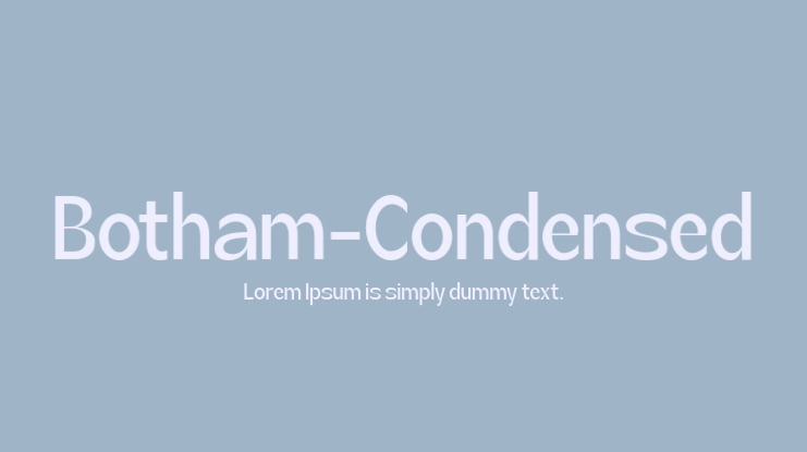 Botham-Condensed Font Family