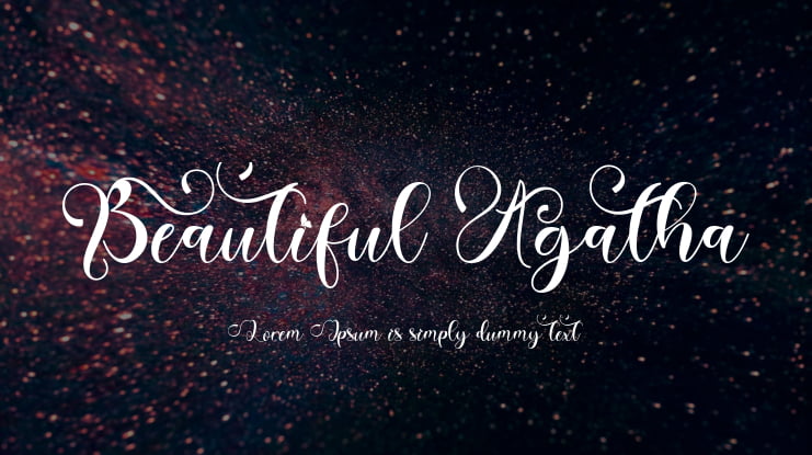Beautiful Agatha Font