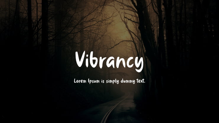 Vibrancy Font