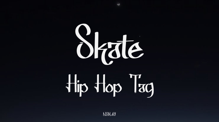 Skate Hip Hop Tag Font