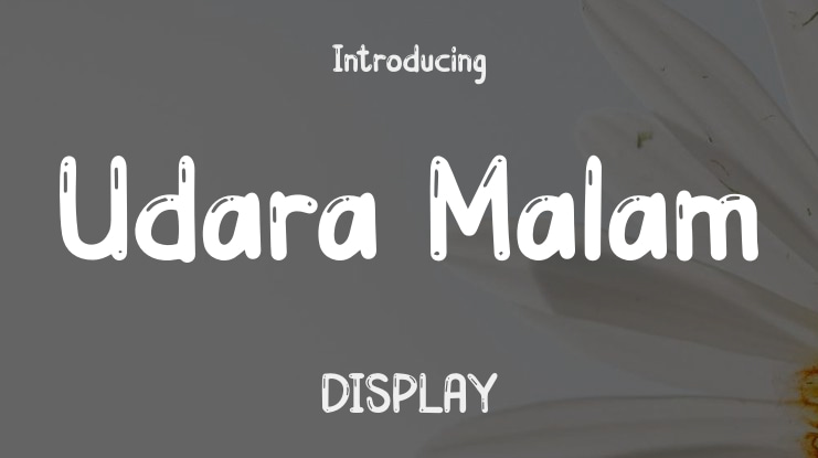 Udara Malam Font