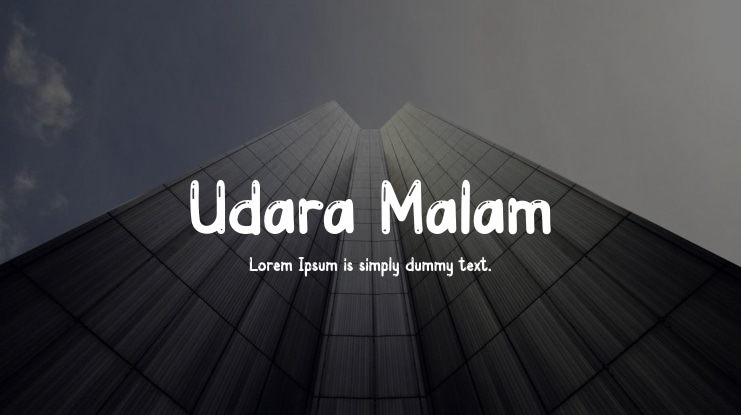 Udara Malam Font