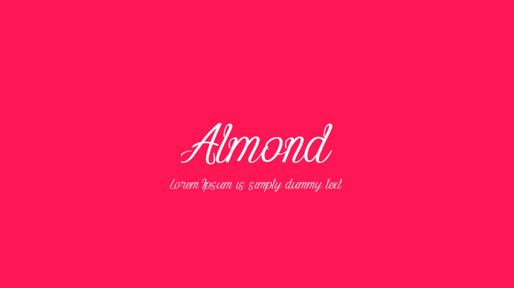 Almond Font
