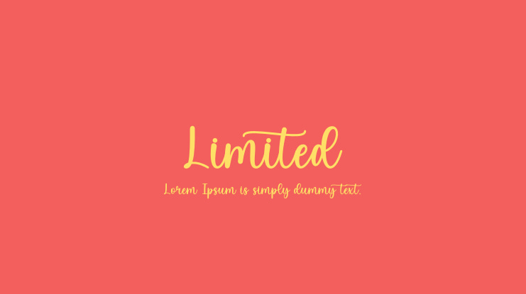 Limited Font