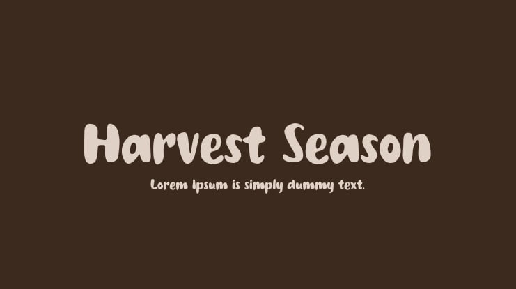 Harvest Season Font