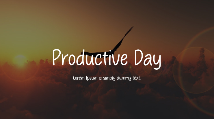 Productive Day Font