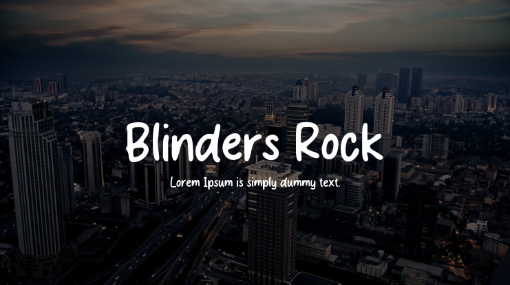 Blinders Rock Font