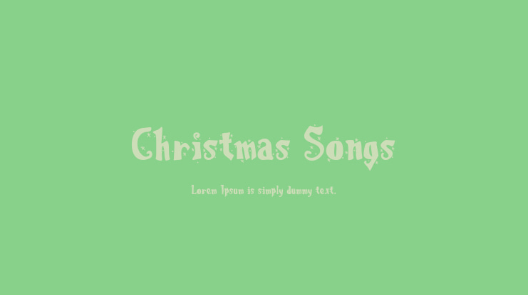 Christmas Songs Font