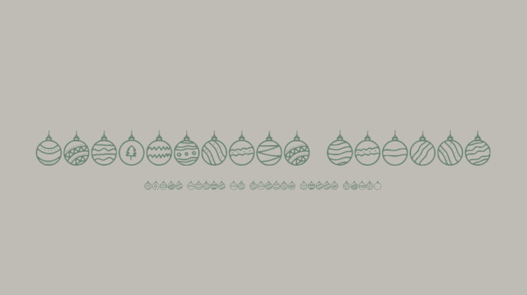 Decorative Lights Font