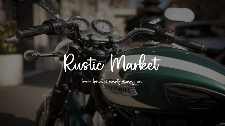 Rustic Market Font