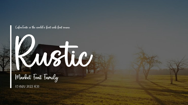 Rustic Market Font