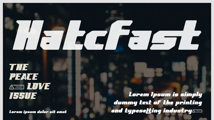 Hatcfast Font