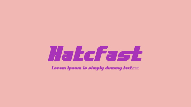 Hatcfast Font