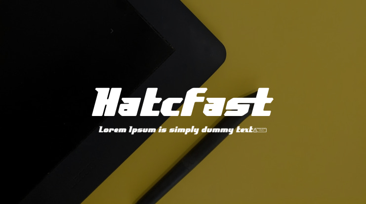 Hatcfast Font