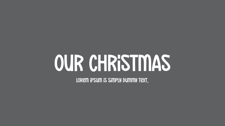 Our Christmas Font