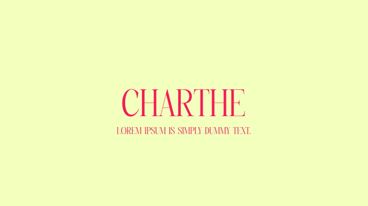Charthe Font